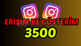 ⭐3500 ERİŞİM+GÖSTERİM İNSTAGRAM