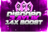 ✨ Discord - 14x Boost - 3 Aylık ✨