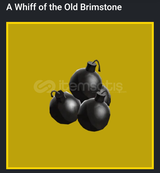A Whiff of the Old Brimstone