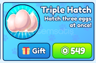 Bubble Gum Simulator Triple Hatch