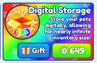 Bubble Gum Simulator Digital Storage