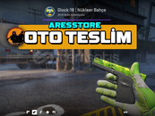 ✨4X STICKER 5$ Glock-18 ✨Nükleer Bahçe