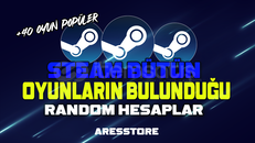 STEAM POPÜLER BÜTÜN OYUNLARIN BULUNDUĞU HESAPLAR