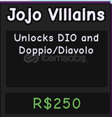 Aba / Anime Battle Arena Jojo Villians