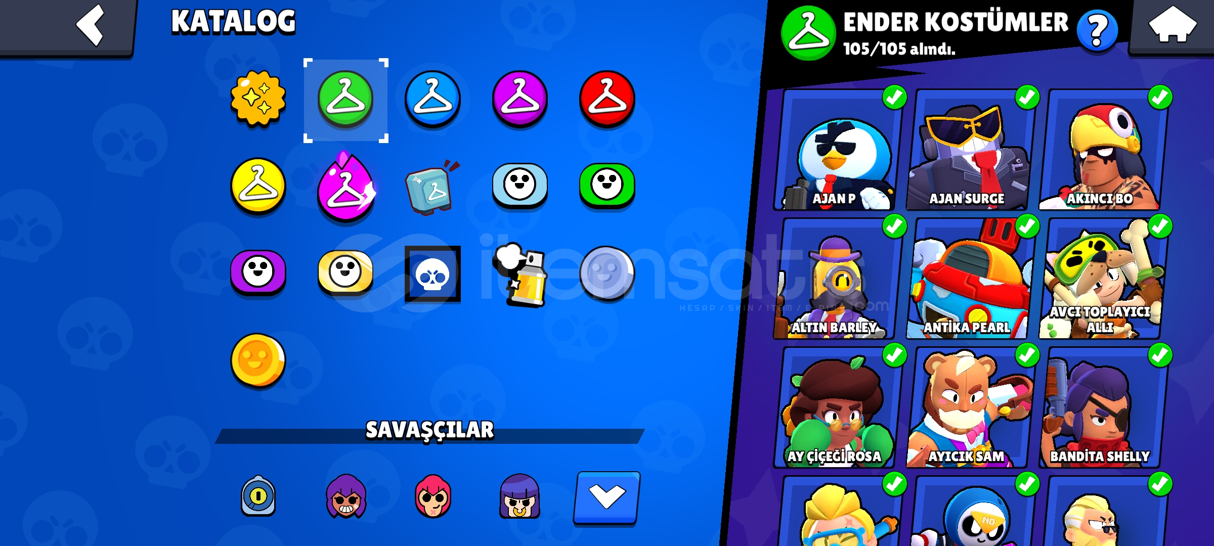 Acil satılık 56k 300+ skin 94 karakter Acil satılık 56k 300+ skin 94 karakter