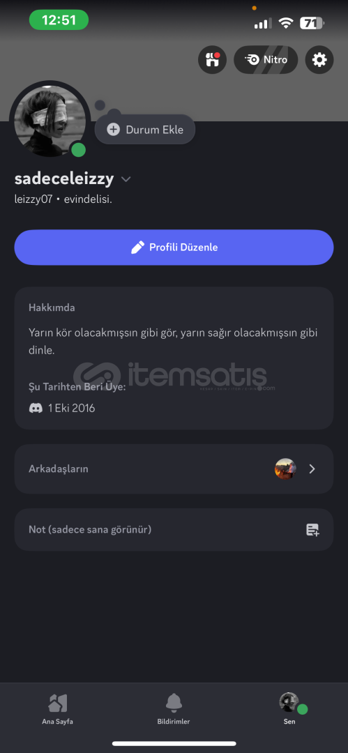 Acil satılık discord hesabı  Acil satılık discord hesabı