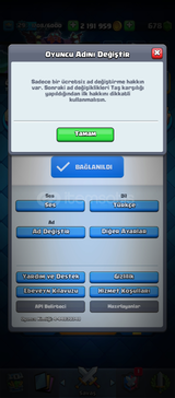 Acil satılık fırsat Clash Royale hesap