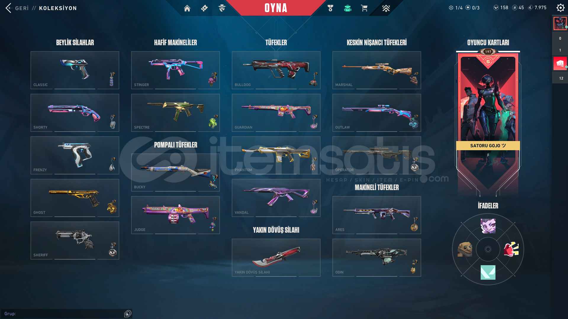 Acil Satılık İyi Skinli Valorant Hesabı Acil Satılık İyi Skinli Valorant Hesabı