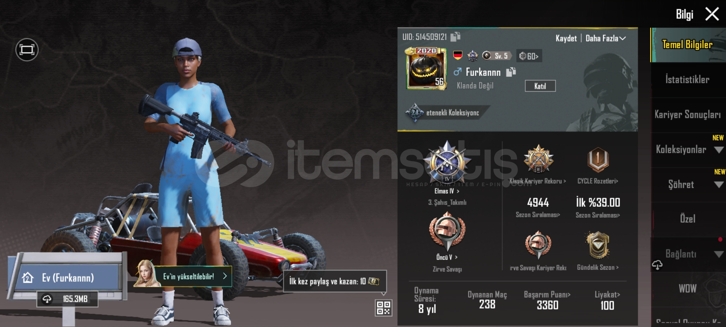 ACİL SATILIK PUBG HESABİ ACİL SATILIK PUBG HESABİ