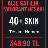 Acil Satılık Valorant Hesabı |40+Skin| Uygun TR