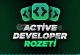 ⭐️ACTİVE DEVELOPER ROZET!