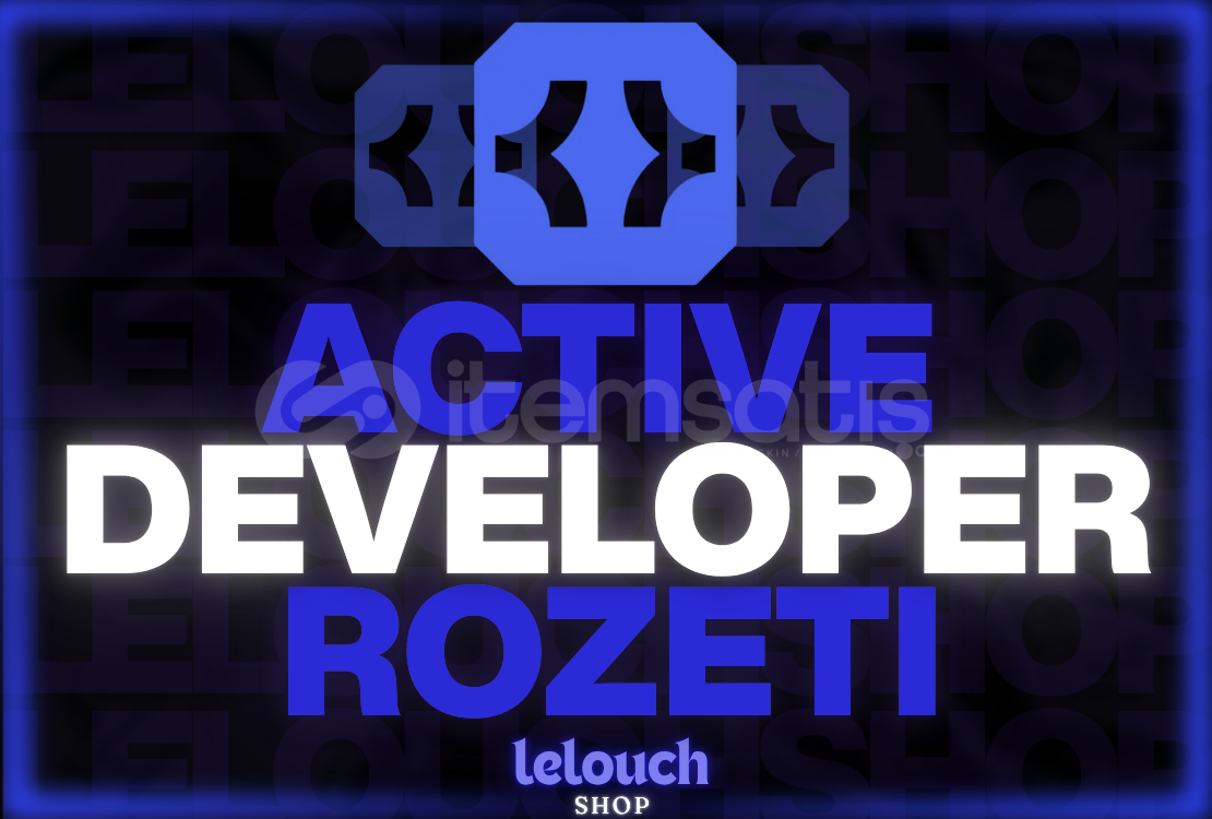 Active Developer Rozet + Sınırsız Active Developer Rozet + Sınırsız