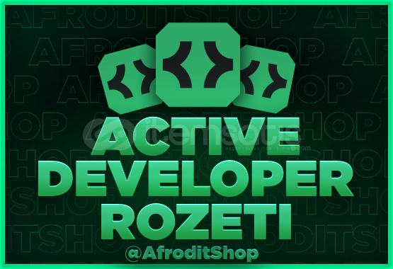 ⭐️ Active Developer Rozeti | Kalıcı ⭐️ Active Developer Rozeti | Kalıcı