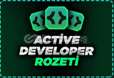 ⭐ Active Developer Rozeti + Kalıcı