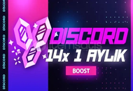 ⭐️ [STOK VAR] Discord 1 Aylık 14x Boost