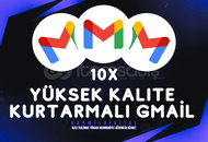 10X GMAIL TR + KURTARMALI | UZUN ÖMÜRLÜ + KALITE