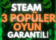 ⭐ 3 Popüler Oyun Garantili Steam Hesap | Anında! ⭐ 3 Popüler Oyun Garantili Steam Hesap | Anında!