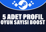 5 Adet Profil Oyun Sayısı Yükseltme