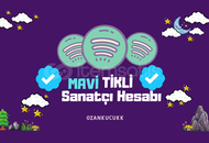 Adınıza Özel Mavi Tikli Sanatçı Hesabı !!