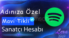 Adınıza Özel Mavi Tikli Sanatçı Hesabı ⭐