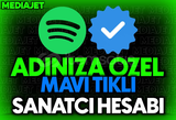 ✅ADINIZA ÖZEL MAVİ TİKLİ SANATÇI HESABI