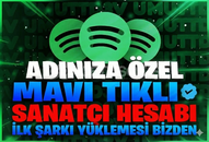 Adınıza Özel Mavi Tikli Sanatçı Hesabı