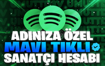 Adınıza Özel Mavi Tikli Sanatçı Hesabı