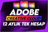 Adobe CC - 12 Aylık Tek Hesap