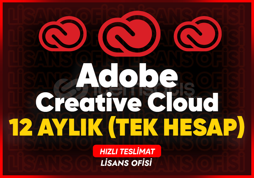 Adobe CC - 12 Aylık Tek Hesap Adobe CC - 12 Aylık Tek Hesap