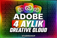 ⭐ Adobe CC 4 Aylık - Kişisel + Garantili