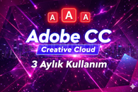 Adobe CC Creative Cloud 3 Ay | Tüm Programlar 
