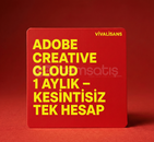 Adobe Creative Cloud 1 Aylık 