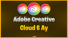 Adobe Creative cloud 6 aylık-hesap
