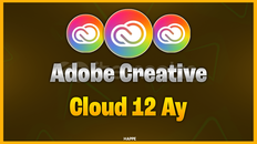 Adobe Creative cloud 12 aylık-hesap