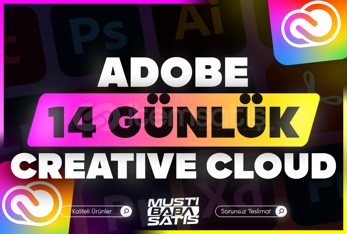 ⭐ Adobe Creative Cloud 14 Günlük + KİŞİSEL ⭐ Adobe Creative Cloud 14 Günlük + KİŞİSEL