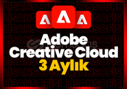 Adobe Creative Cloud - 3 Aylık Tek Hesap