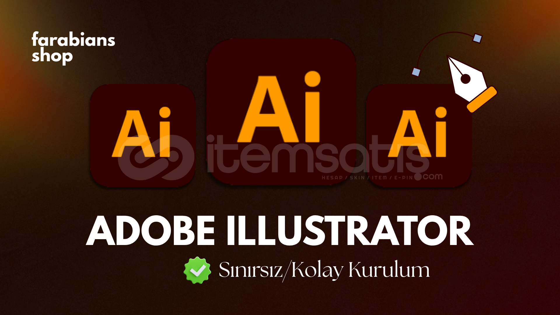 Adobe Illustrator | Tam Sürüm | Anında Teslim! Adobe Illustrator | Tam Sürüm | Anında Teslim!