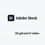 Adobe Stock 1 Aylık 25 Görsel veya 3 HD Video