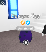 Adopt me 50 TANE DANGER EGG 