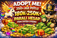 ADOPT ME 250+ AGE POTLU 180K-250k+ Paralı Hesap