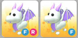 adopt me 2x lavender dragon