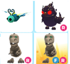 adopt me - 4 adet pet paketı