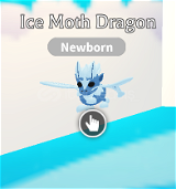 Adopt Me 4X ice Moth Dragon