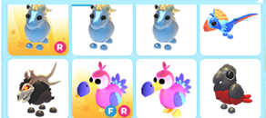 adopt me-8adet legandary pet paketı