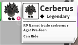 Adopt Me Cerberus(R)