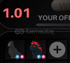 ADOPT ME CROW+EVIL UNICORN (EN UCUZ, COK UYGUN)