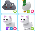 adopt me-karısık 4adet pet paket