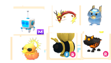 adopt me-karısık 6 adet pet paketı