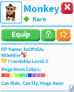 ADOPT ME MFR MONKEY