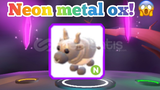 Adopt Me Neon Metal Ox